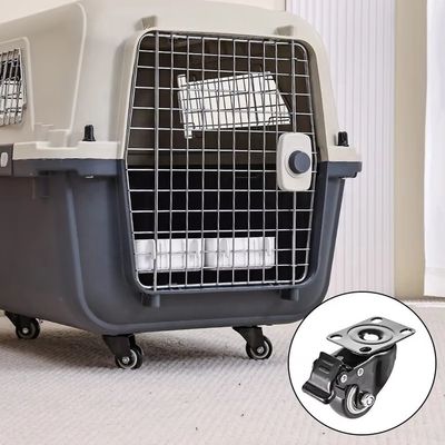 Veilig dubbele deuren ontwerp kat hond draagtas met wielen en super grote ruimte