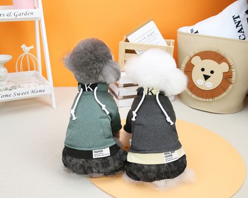 Klassieke brei- en kleding voor huisdieren Hoodie van wol voor honden Soft sweater kleding voor kleine honden in de winter