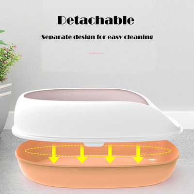 Cat litter box anti-splash huisdier hond toilet grote ruimte kat plastic kattenbak voor binnen