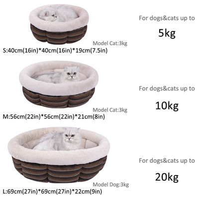 Zwakke kussens Kitten Donut Bed Schramvast kattennest voor duurzame binnenkatten en honden