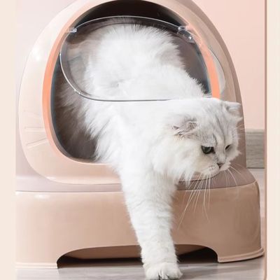 Automatisch schoonmaakbaar plastic kattenbak voor meerdere kattenvrienden