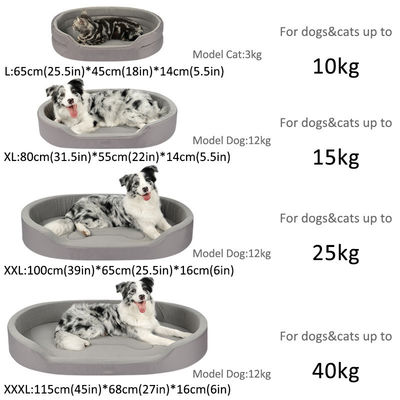 OEM/ODM-aanpassingsservice voorzien van geheugenschuim hond kat huisdierbed voor kleine puppy's