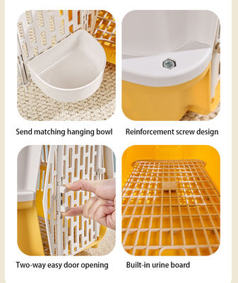 Cat Carrier Pet Travel Bag Multifunctionele transportkooi voor huisdieren Draagbaar met plastic deur
