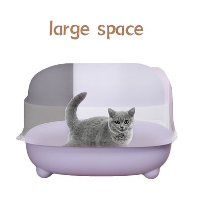 ODM-ontwerpen Gesloten kattenbak met zijdelingse pan en bovenste zeefdeksel Gemakkelijk schoonmaken