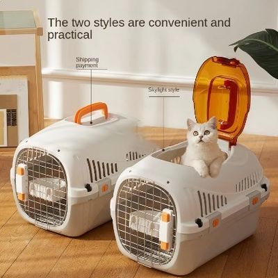 Draagbare koffer voor huisdieren 5-10 kg Transportkooi Kattenluchtbak Huisdierenkooi Honden Kooi