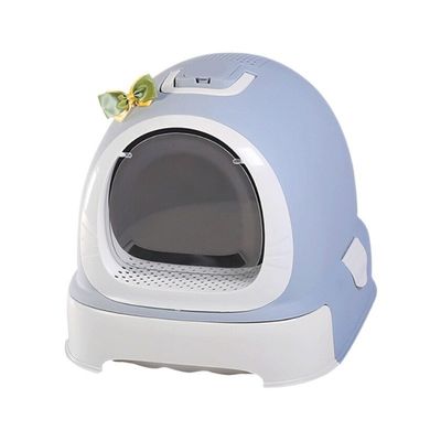 Eenvoudig schoonmaken Doraemon Design Kattenbak met Scooper en Deksel Voorkomen van Kattenbakverspreider