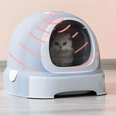Eenvoudig schoonmaken Doraemon Design Kattenbak met Scooper en Deksel Voorkomen van Kattenbakverspreider