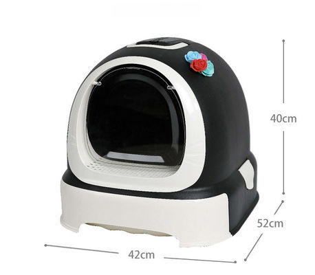 Eenvoudig schoonmaken Doraemon Design Kattenbak met Scooper en Deksel Voorkomen van Kattenbakverspreider