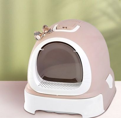 Eenvoudig schoonmaken Doraemon Design Kattenbak met Scooper en Deksel Voorkomen van Kattenbakverspreider