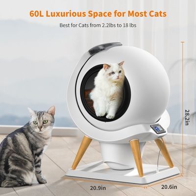 Multi Cats APP Control Zelfreinigende kattenbak geschikt voor honden katten kleine dieren