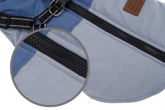 Klassieke stijl Honden winterjas waterdicht en winddicht Huisdierenkleding met harnas