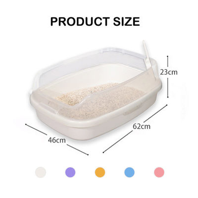 Hoge zijkanten en scoop cat litter box customization service voor gemakkelijke reiniging