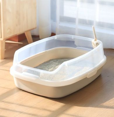 Hoge zijkanten en scoop cat litter box customization service voor gemakkelijke reiniging