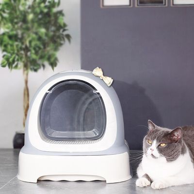 Ruime en duurzame gesloten kattenbak makkelijk schoon te maken voor alle katten ODM-ontwerpen