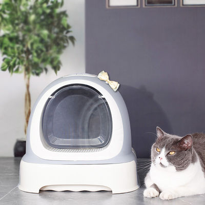 Bijgevoegde kattenbak voor katten en honden Plastic bedekte zeeftoilet voor kittysladen