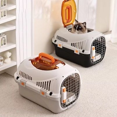 PP reistas voor huisdieren Kattendrager Hardoppervlak Air Transport Box voor kleine honden en katten