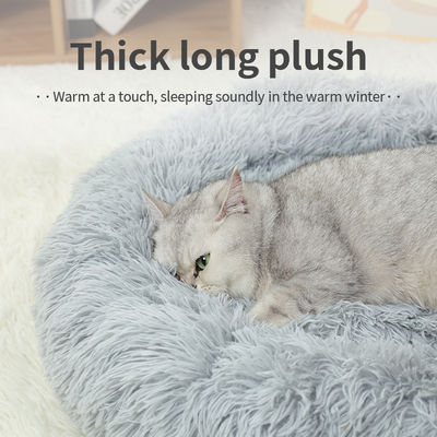 Hond Kat Huisdier Bed Fluffy Plush Huidvriendelijk Quilted PP Cotton Candy gekleurde Ronde Huisdier Sofa