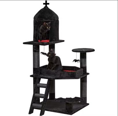 Meerdere niveaus Kattenactiviteiten Meubelen Luxe Siasl Kattenboom met Spinnekop