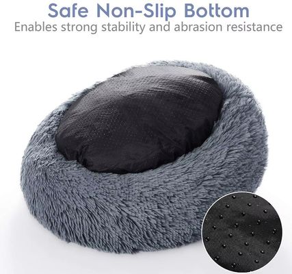 Comfortabele wasbare donut hond kat huisdier bed mat voor zachte luxe ontwerper pluis materiaal