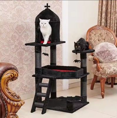 Meerdere niveaus Kattenactiviteiten Meubelen Luxe Siasl Kattenboom met Spinnekop