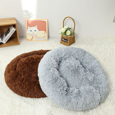 Comfortabele wasbare donut hond kat huisdier bed mat voor zachte luxe ontwerper pluis materiaal