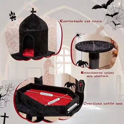 Meerdere niveaus Kattenactiviteiten Meubelen Luxe Siasl Kattenboom met Spinnekop