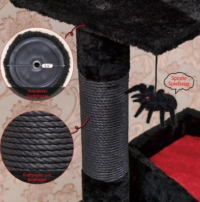 Meerdere niveaus Kattenactiviteiten Meubelen Luxe Siasl Kattenboom met Spinnekop