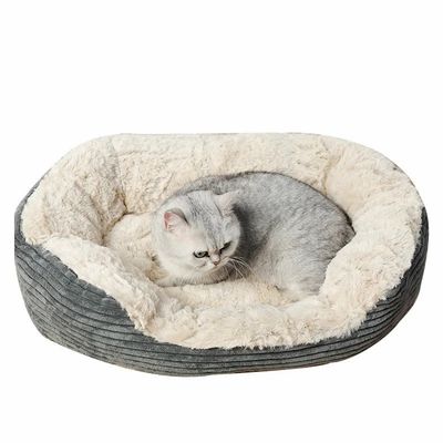Luxe luxe huisdier bed huis voor katten en honden warm dikke slaapmat pad deken kussen