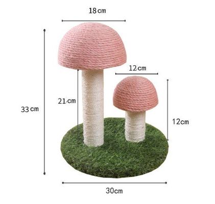 Kat krabben Slapen spelen paddenstoel Roze Custom Sisal Klimmen boom voor plezier spelen