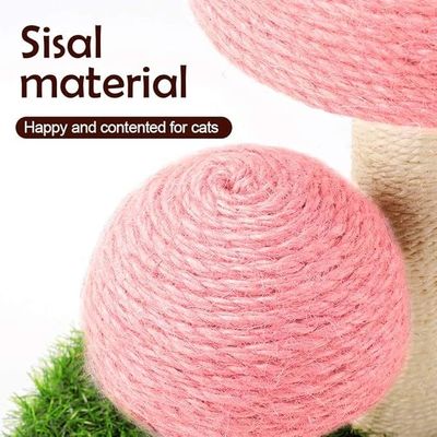 Kat krabben Slapen spelen paddenstoel Roze Custom Sisal Klimmen boom voor plezier spelen