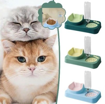 Huisdier hond kat drinkwaterfles Geen tijdsopstelling voor kattenvoedselschalen en water dispenser