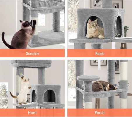 Multi-color optioneel kattenboom geïntegreerd sisal comfortabel duurzaam hoge katten activiteit schraper boom