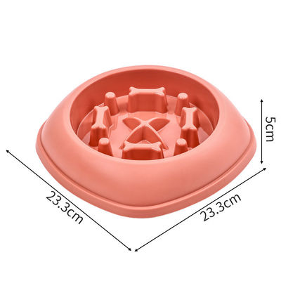 Anti-verspilling Slow Food Bowl voor kleine en middelgrote huisdieren aangepast logo Acceptabel