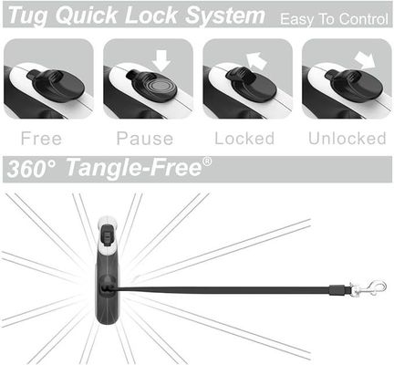16ft Sterk Duurzaam Honden Leash Aanpasbaar Multifunctionele Zware Duty voor middelgrote honden