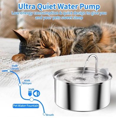Automatische waterdispenser voor huisdieren Ultra-stille pomp Kattenwaterfontein voor kleine dieren