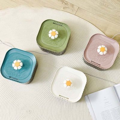 Afgeronde Flower Cat Smart Water Dispenser voor hydratatie van huisdieren