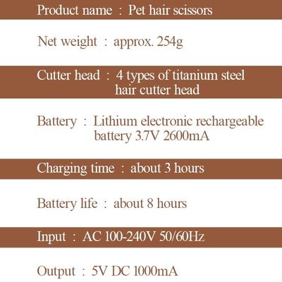 Clean Function Heavy Duty Dog Hair Clippers met aangepast logo LED-display inbegrepen