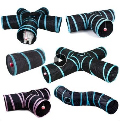 OEM/ODM Interactieve Kat Grappig Speelgoed 4 Way S type Kat Tunnel Opvouwbaar Huisdier Extra Groot