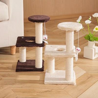 ODM ontwerpt huisdierenproduct meerlagig kattentoren springspeelgoed voor katten en kleine dieren