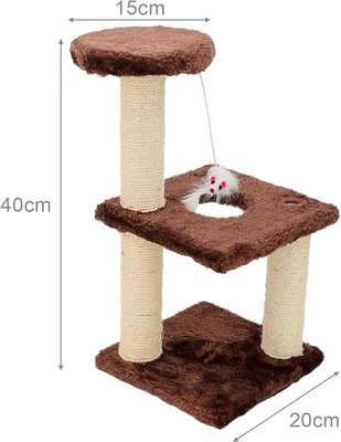 ODM ontwerpt huisdierenproduct meerlagig kattentoren springspeelgoed voor katten en kleine dieren