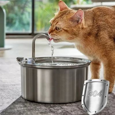 Automatische waterfontein van roestvrij staal voor verschillende katten en honden