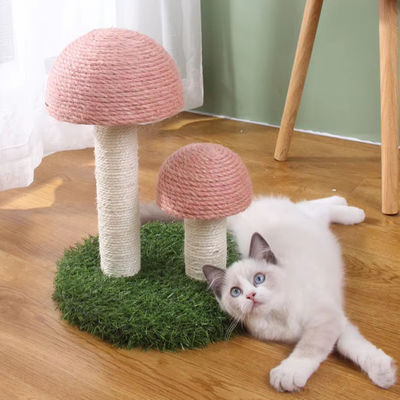 Indoor Kitten Klimpost Duurzame paddenstoel Kattenkrassen Post met interactief speelgoed