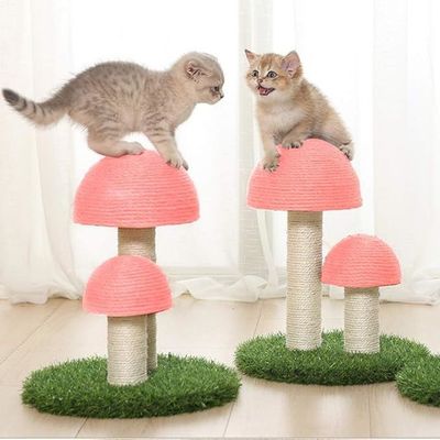 Indoor Kitten Klimpost Duurzame paddenstoel Kattenkrassen Post met interactief speelgoed