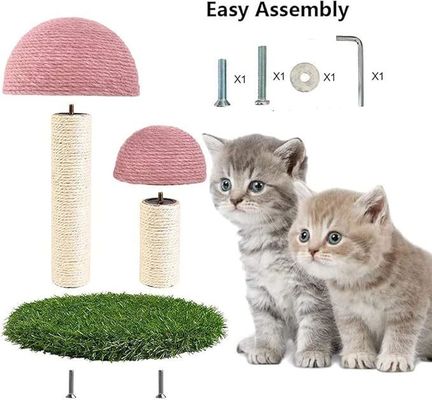 Indoor Kitten Klimpost Duurzame paddenstoel Kattenkrassen Post met interactief speelgoed
