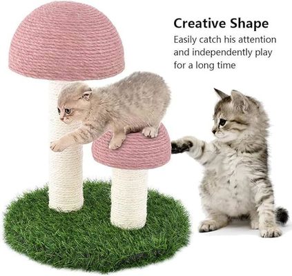 Indoor Kitten Klimpost Duurzame paddenstoel Kattenkrassen Post met interactief speelgoed