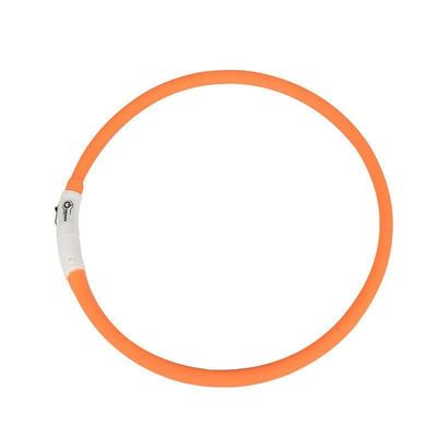 LED gloeiende hondenkraag met aangepast logo USB oplaadbaar waterdicht 3 flitsende modi