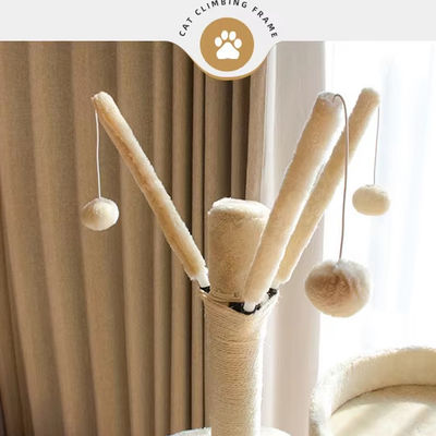 Verkoop kat krabbelplank voor spelen en slapen Groot hoog kat klimkader