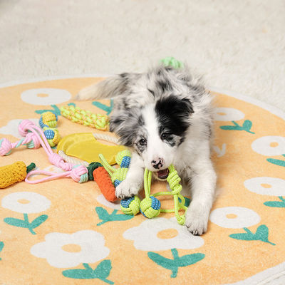 7 stukjes katoenen puppy kauw touw speelgoed set perfect voor interactief spel en oefening