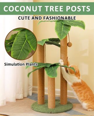 31.5 inch Sisal Cat Scratching Post Kattenmeubilair Huis voor huisdieren