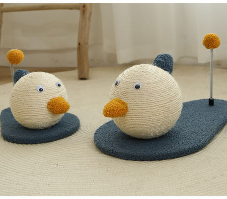 ODM Houten Sisal Kattenmeubilair Eco Friendly Pet Toy Cat Scratcher Ball Duurzaam Kattenbed